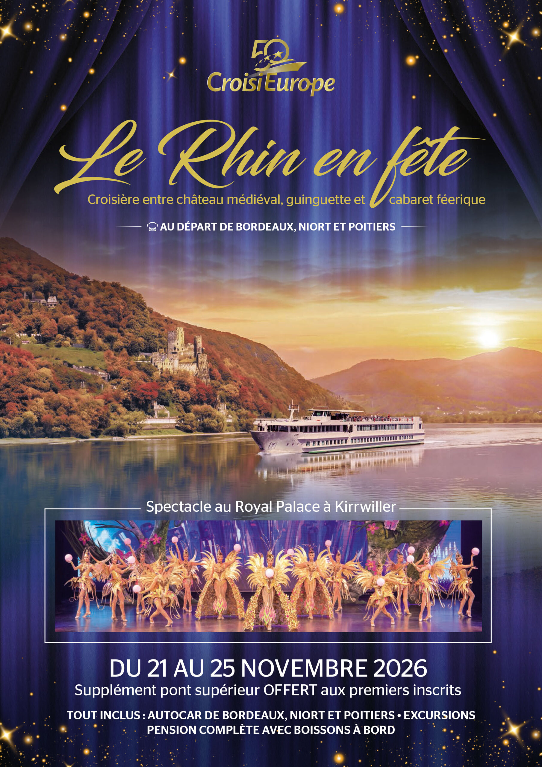 5 JOURS CROISIERE : Le Rhin en Fête
(Nov 2026)

